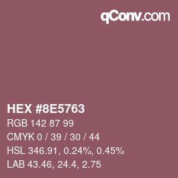 Color code: HEX #8E5763 | qconv.com