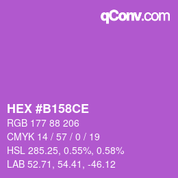 Código de color: HEX #B158CE | qconv.com