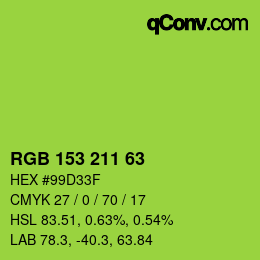 Color code: RGB 153 211 63 | qconv.com