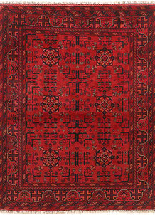 Firebrick Khal Mohammadi 4' 11 x 6' 3 - SKU 74114