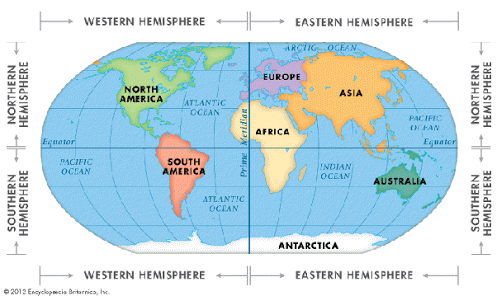 Map Of The Equator And Prime Meridian - Beilul Rochette