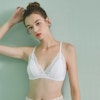 Ligthly Padded Wireless Silk Triangle Bra Color