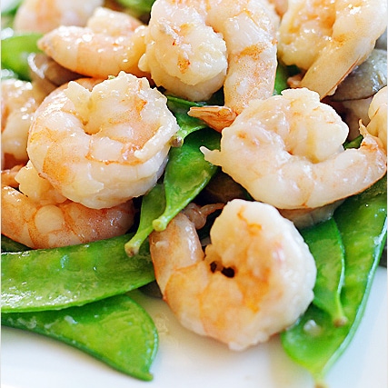 Shrimp with Snow Peas