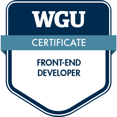 Front-End Web Development Badge