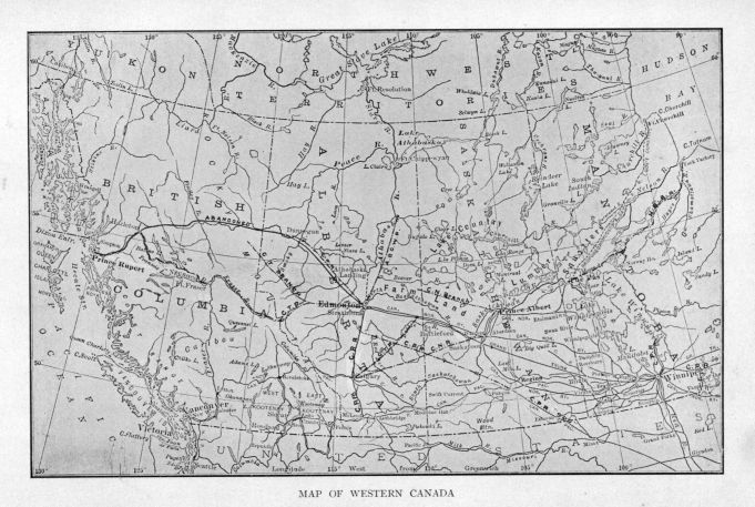 Map of Western Canada