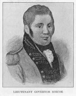 LIEUTENANT GOVERNOR SIMCOE