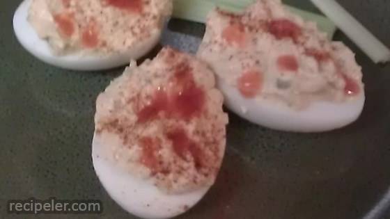 Buffalo Deviled Eggs