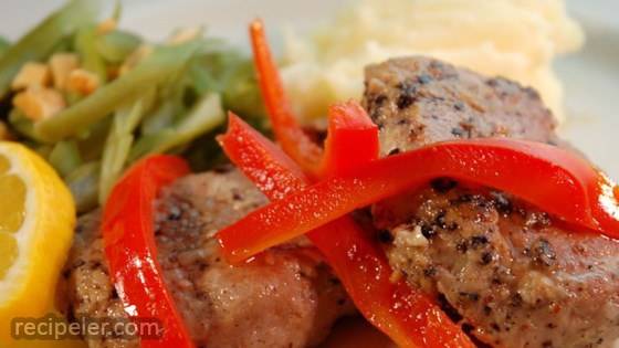 Portuguese Pork with Red Peppers