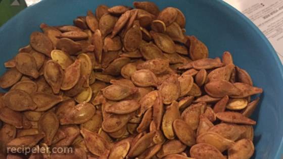 Spicy Roasted Pumpkin Seeds