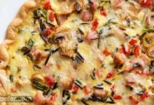 Ham and Wild Rice Quiche