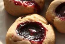 sugared black raspberry tea cookies