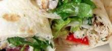 Warm Chicken Ranch Wraps