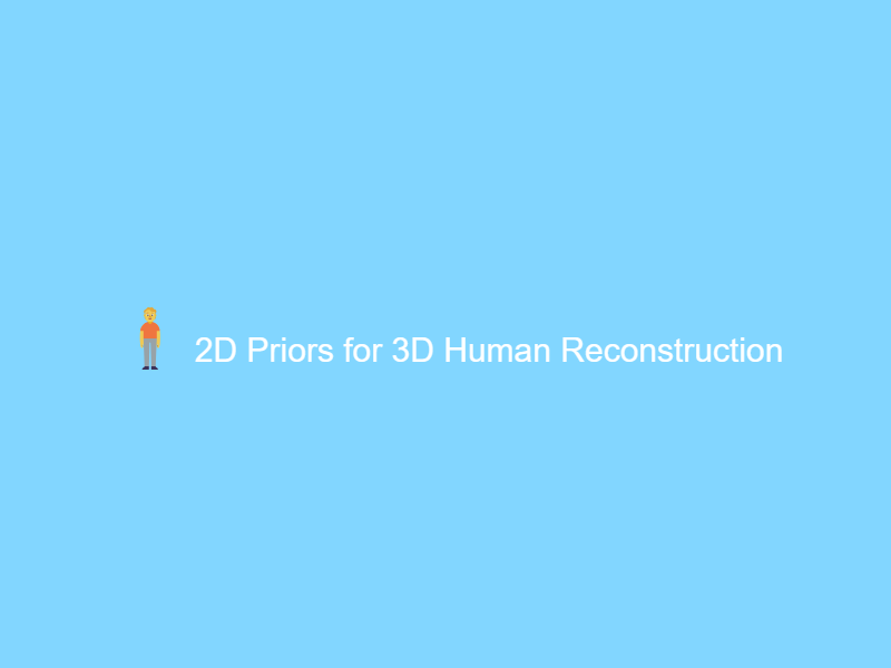 2D-Priors-for-3D-human-reconstruction