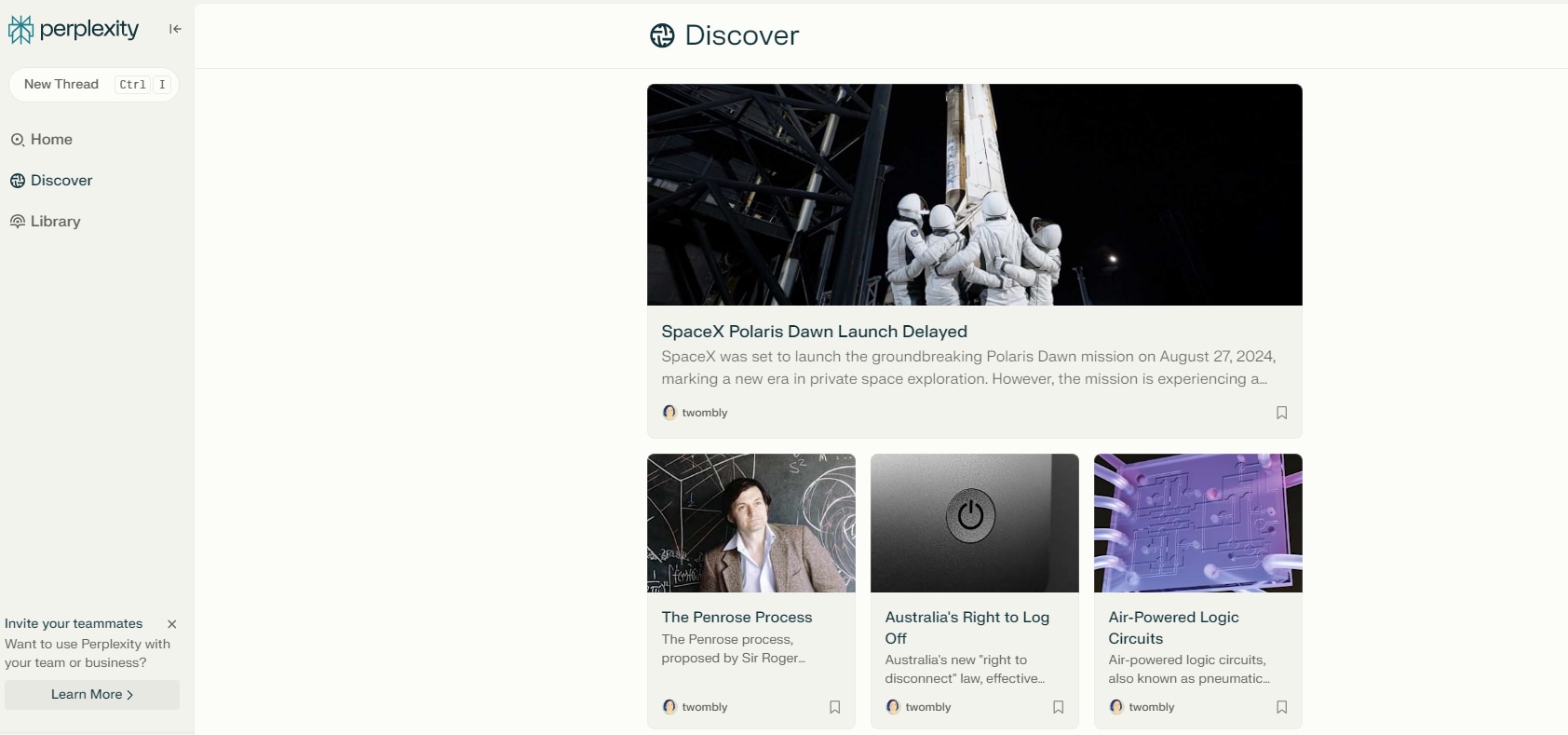 Discover New Topics