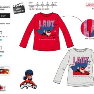 Camiseta para ninas Lady Bug -1