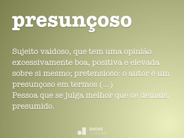 presunçoso