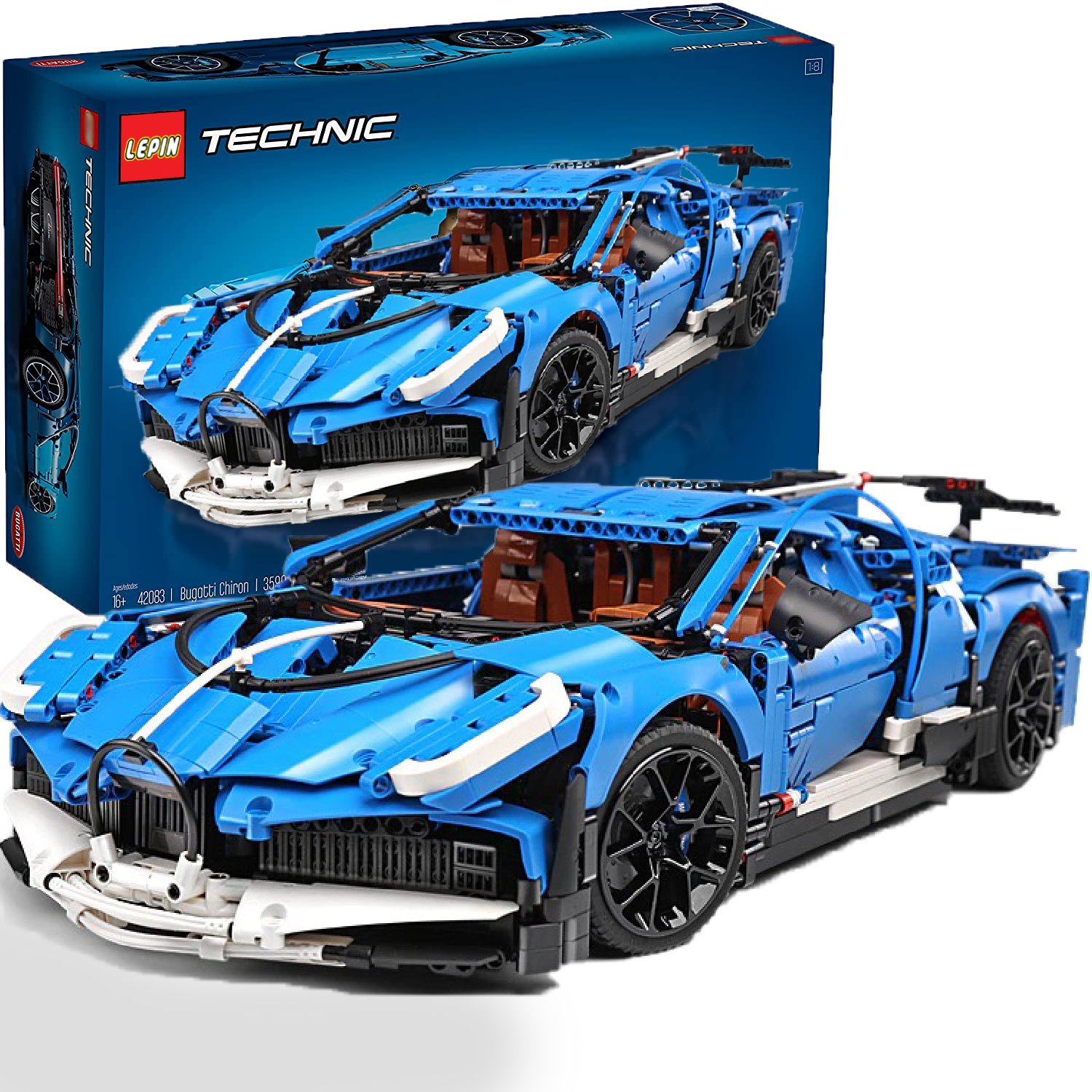 Technic Bugatti Chiron Lego Moc Blue Race Car Building Blocks | My XXX ...