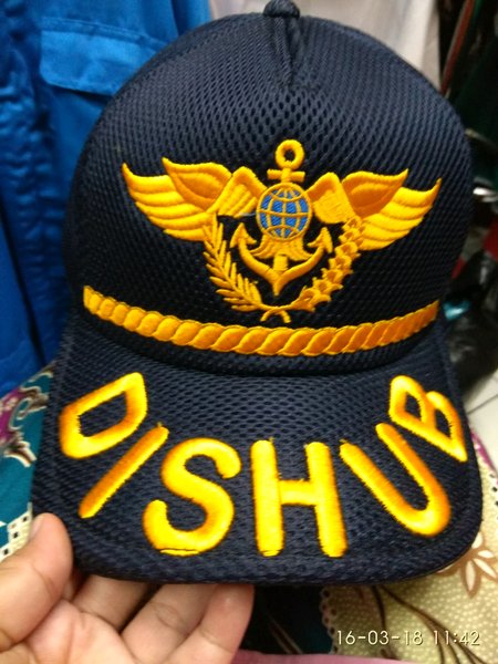 Jual topi logo dishub padi kapas timbul di Lapak Sri Maryati Toko ...