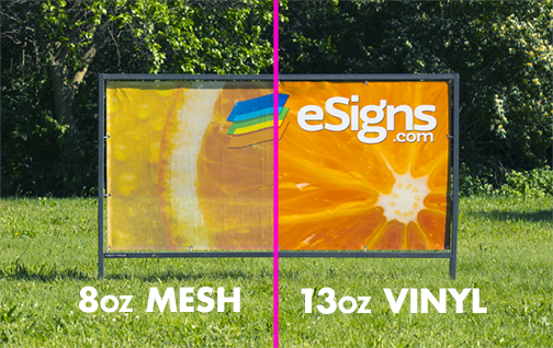 Solid Vinyl vs Mesh Vinyl Banner Comparison