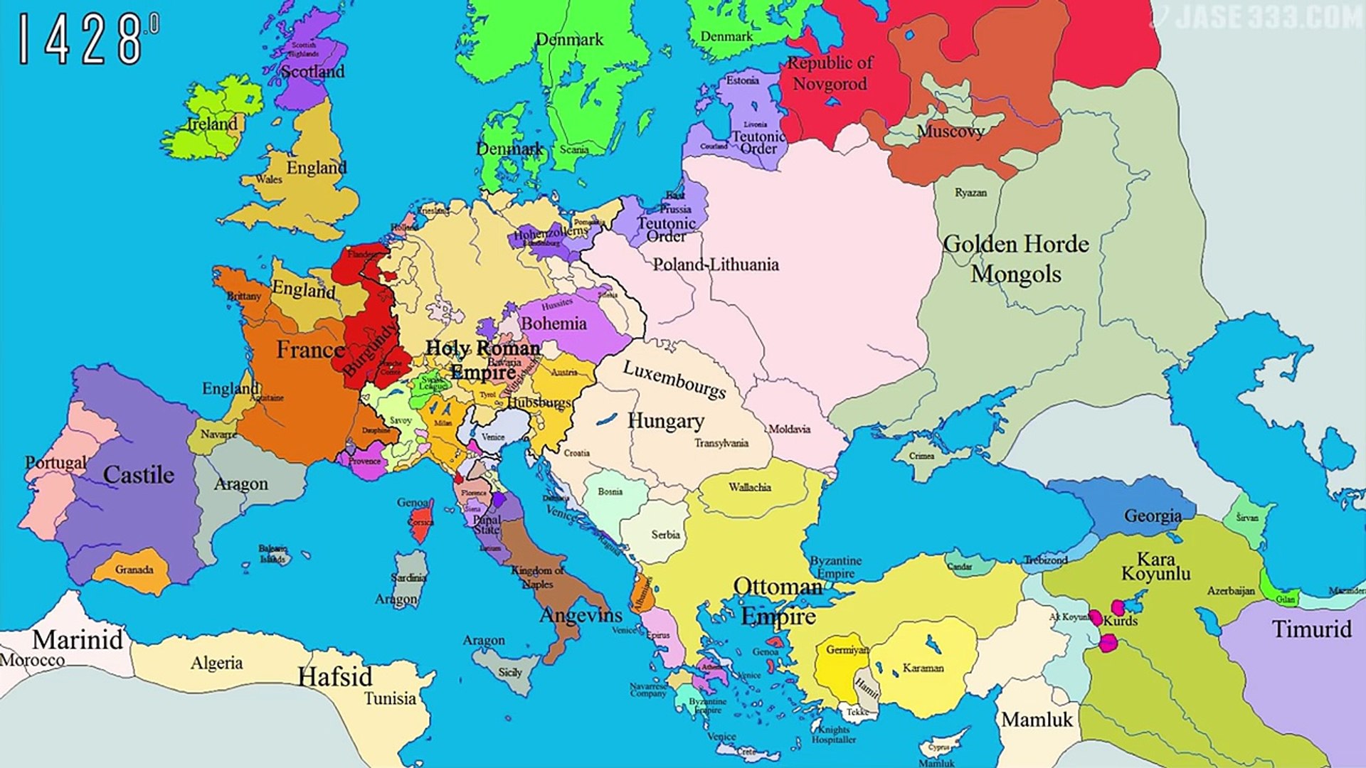 Histoire géopolitique de l'Europe en cartes (1000 - 2000) - Vidéo  Dailymotion