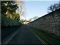 SK9772 : Cathedral Close Wall, East Bight, Lincoln by Jonathan Thacker