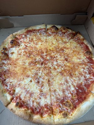 Photo of Vinnie's Pizza - Malden, MA, US. a cheese pizza in a box