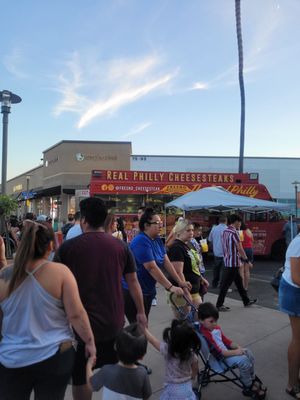 Photo of River Park Farmers Market - Fresno, CA, US. Real Philly Cheesesteaks