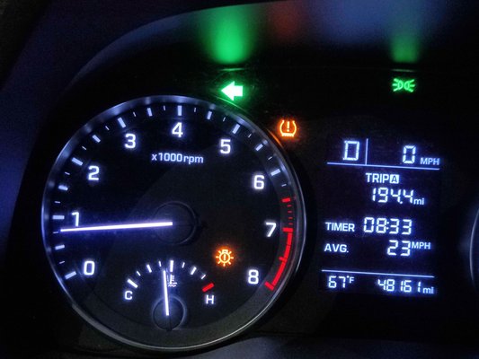 Photo of Costco Tire Center - Honolulu, HI, US. 67 degrees in Hawaii... Winter is here! And what do the indicator lights mean?