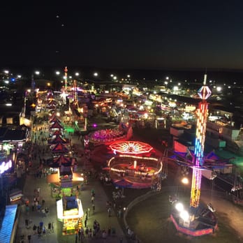 A view of the fair from the Farris wheel.