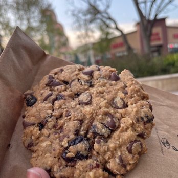 Oatmeal, raisins, and chocolate chips.