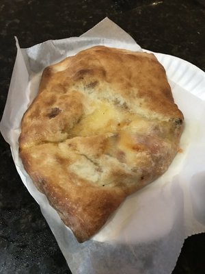 Photo of Trio Pizzeria - Brooklyn, NY, US. Meatball Parmigiana Calzone