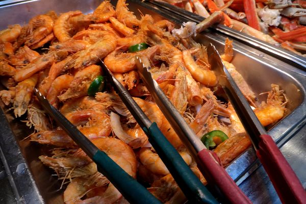 Photo of King Buffet - Reno, NV, US. salt pepper prawns