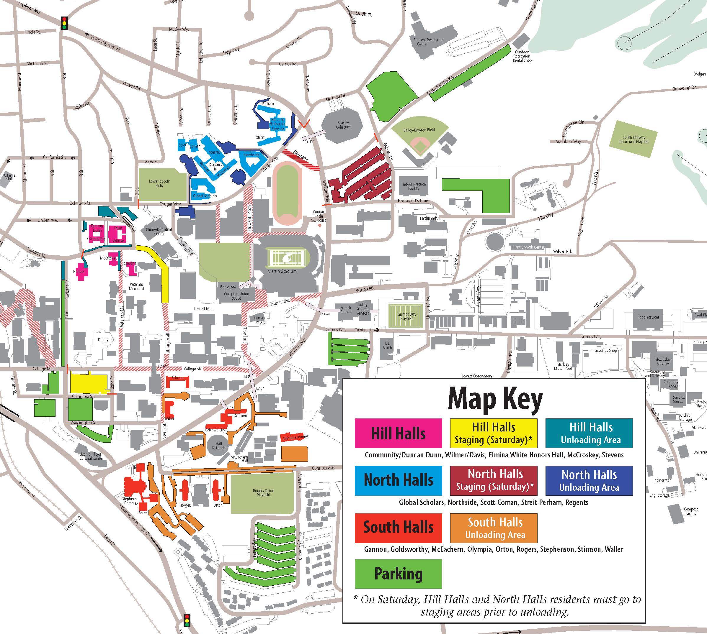 WSU Campus Parking Map