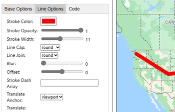 Line Layer Options