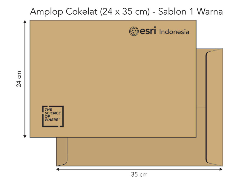 Cetak Amplop Putih ukuran A4