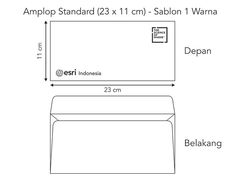 Ukuran amplop perusahaan