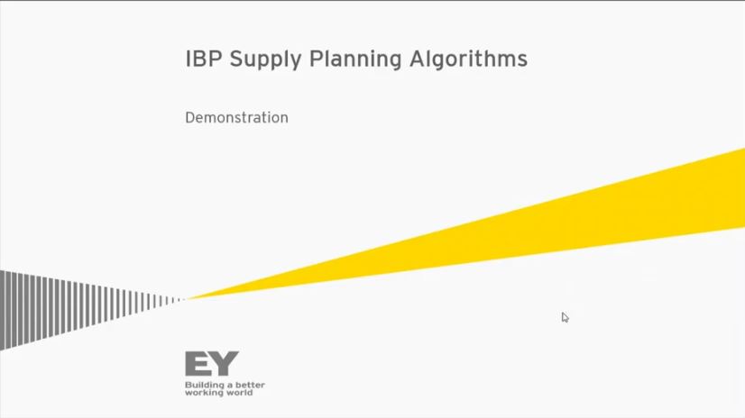 SAP IBP Supply Planning Algorithms