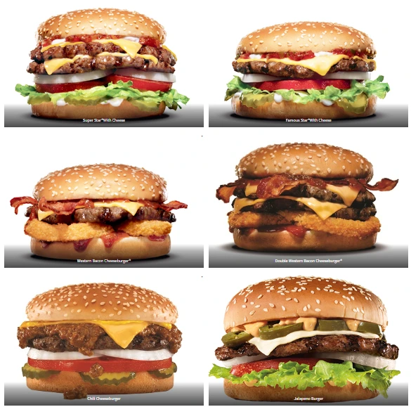 Carls Jr Chargrilled beef burger menu