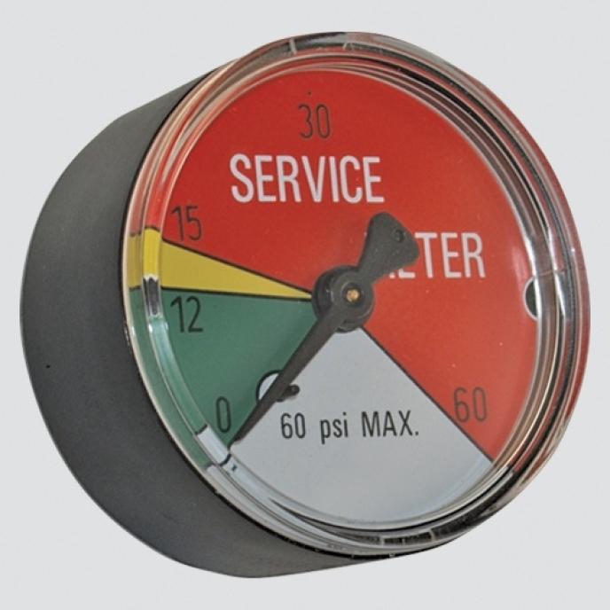 2" 25 PSI Hydraulic Filter Service Indicator Gauge