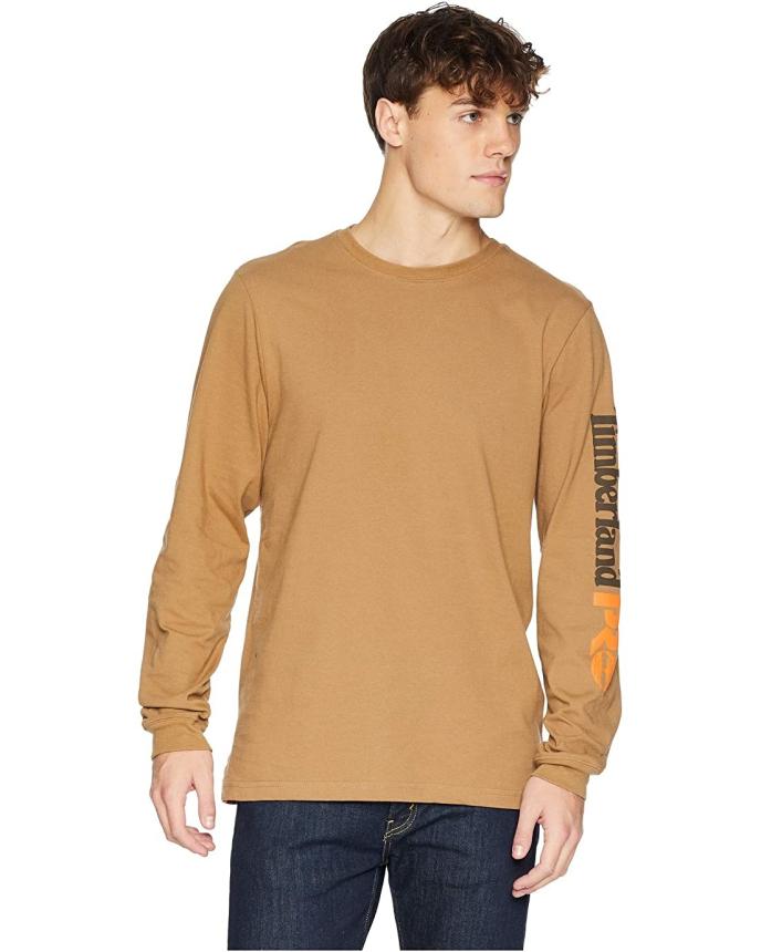 Timberland PRO Base Plate Blended Long Sleeve T-Shirt w/ Logo