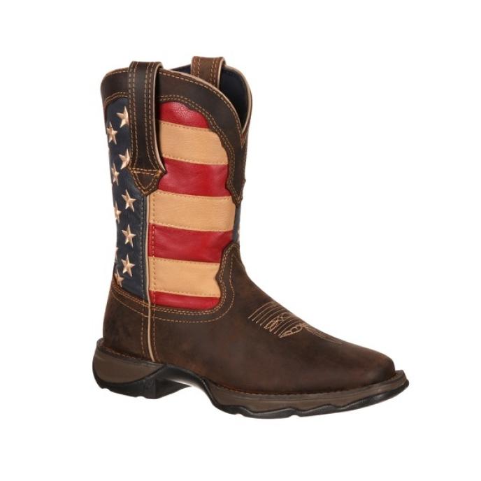 Durango Women's Lady Rebel Patriotic Pull-On Western Flag Boot