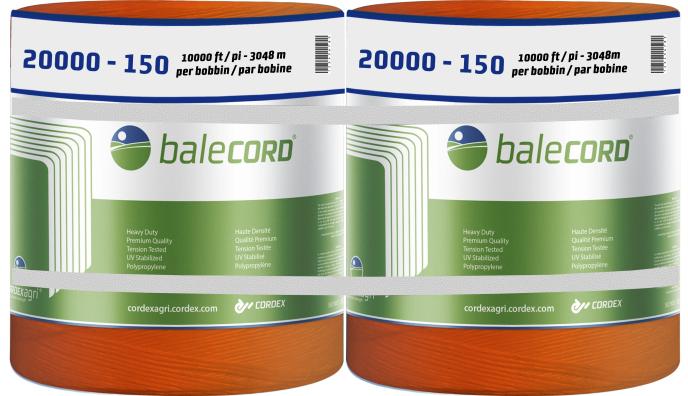 Cordex Balecord 150lb Knot Strength Orange Baler Twine