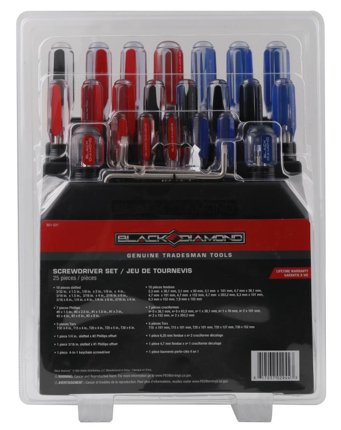 Black Diamond Screwdriver Set