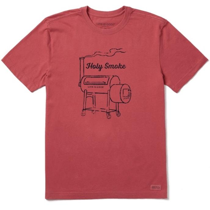 Life Is Good Men's Holy Smoke Smoker Crusher Tee