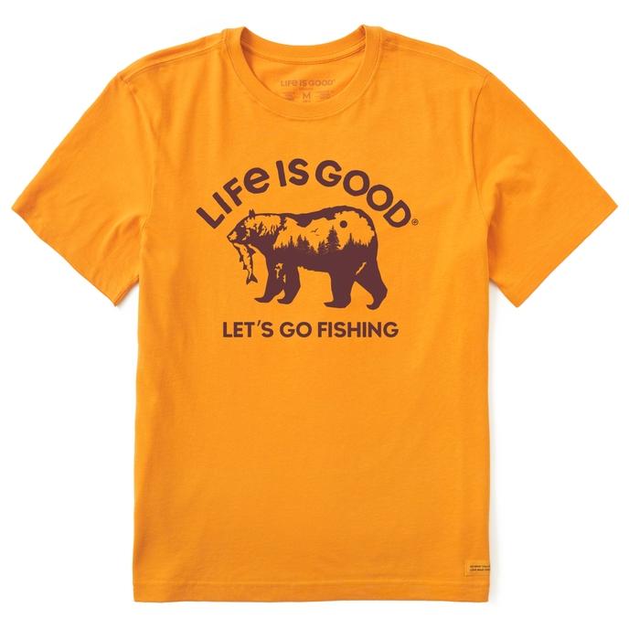 Men's Let's Go Fishing Bear Crusher-LITE Tee