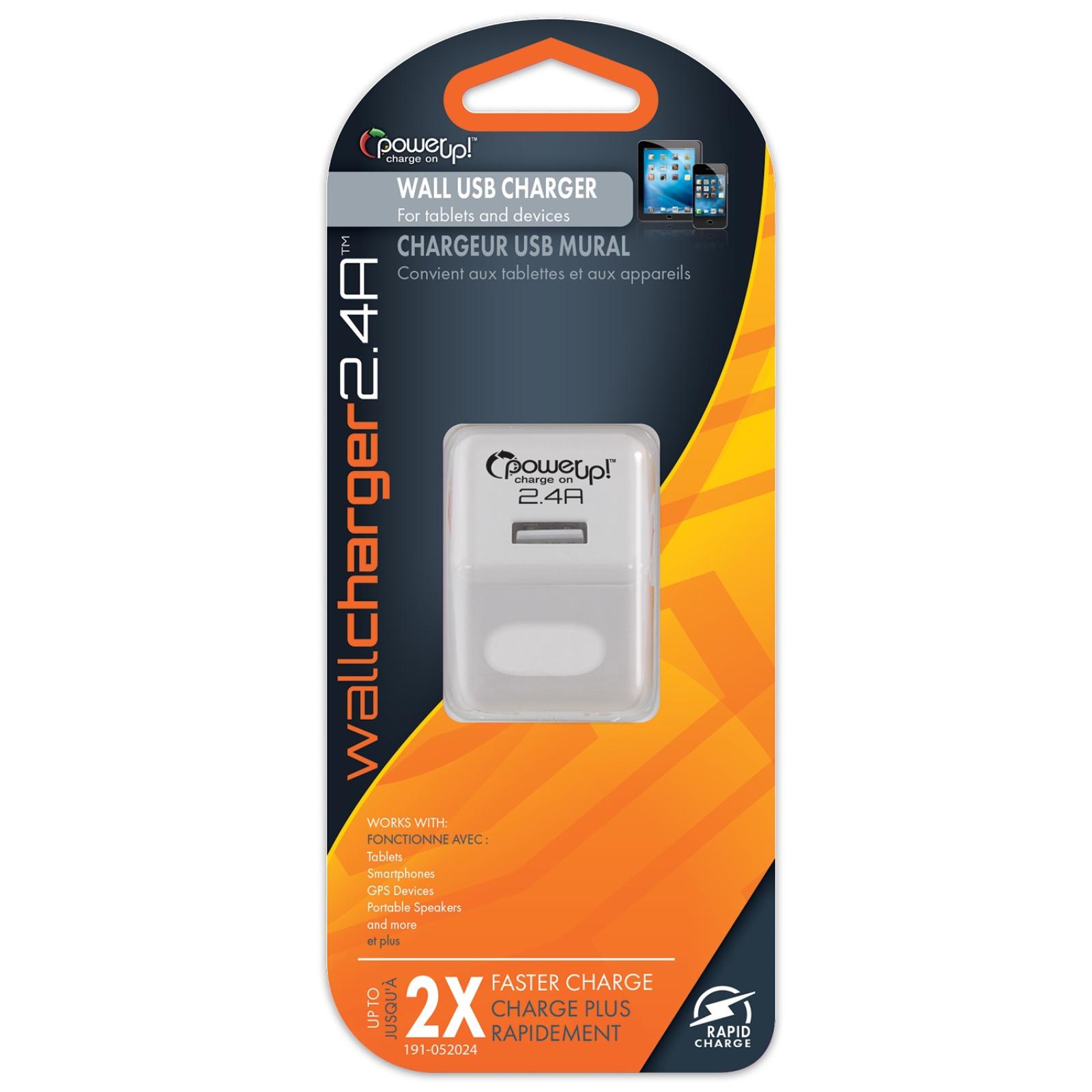 PowerUp! Charge On™ USB Wall Charger