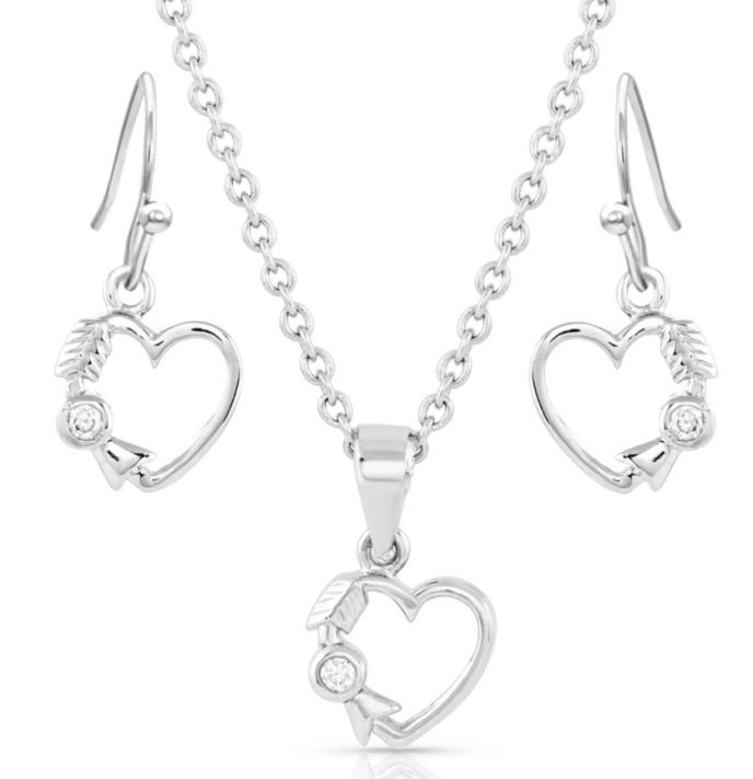 Montana Silversmiths Fiery Heart of Ice Jewelry Set