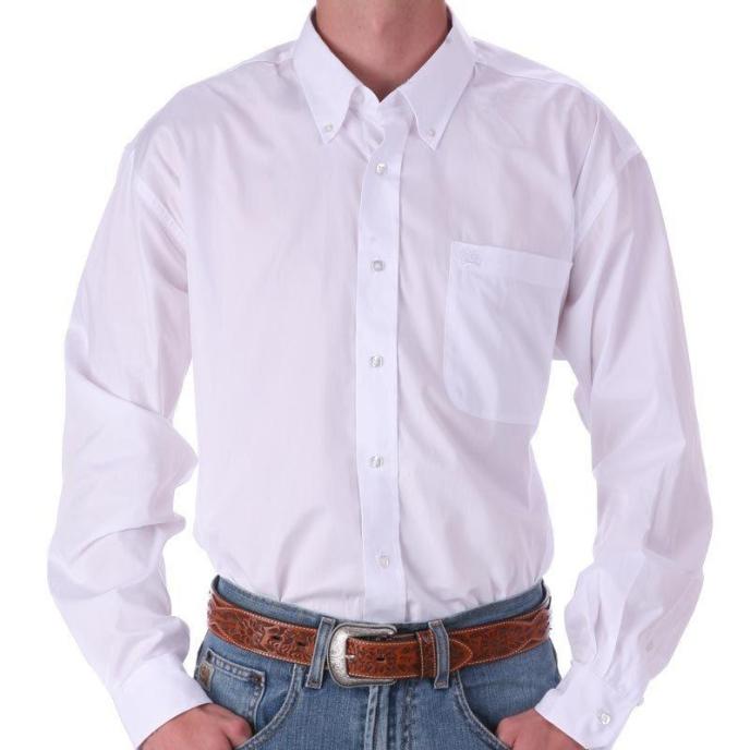 Cinch Men's Pinpoint Oxford Long Sleeve Shirt