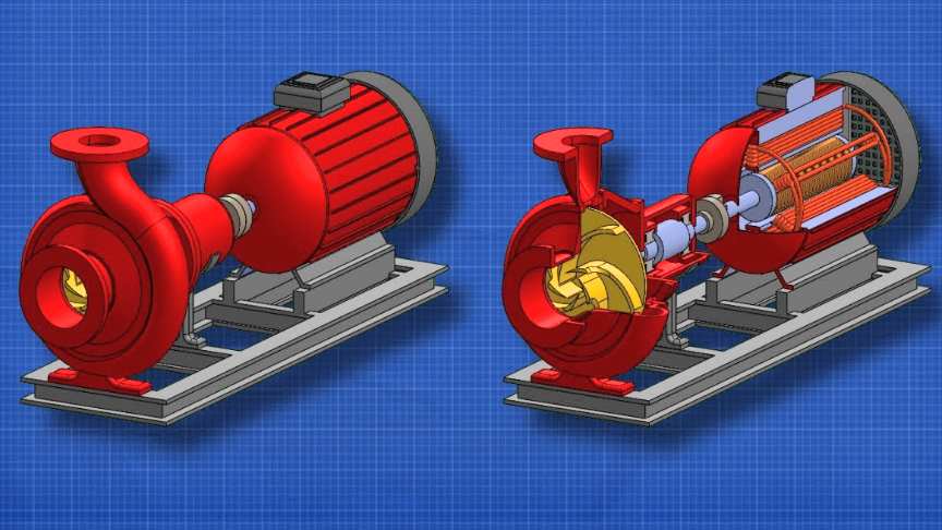 Centrifugal Pump Generator Or Motor 3D Model | lupon.gov.ph