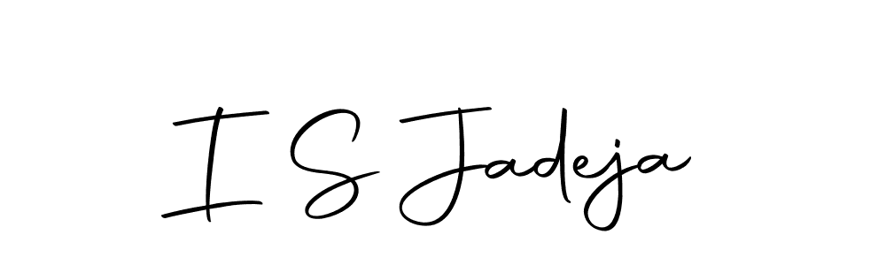 How to make I S Jadeja name signature. Use Autography-DOLnW style for creating short signs online. This is the latest handwritten sign. I S Jadeja signature style 10 images and pictures png